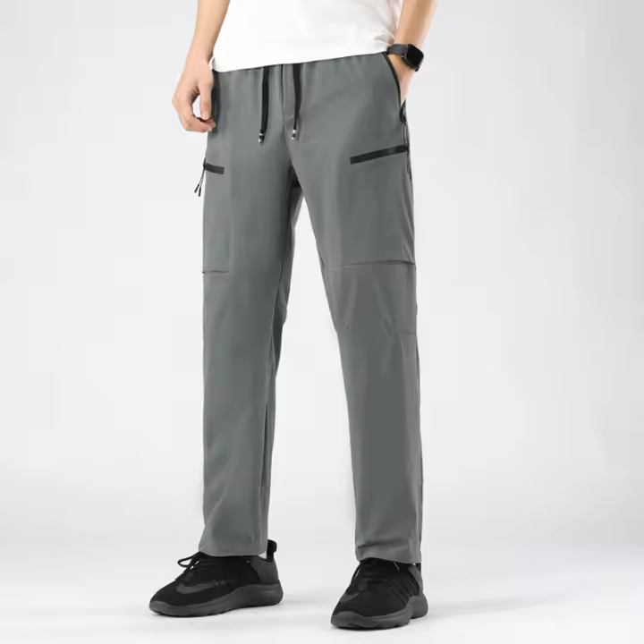 Pantalones de Senderismo de Secado Rápido para Hombres Pantalones Elásticos para Acampar, Escalar, Correr al Aire Libre Ropa Deportiva de Primavera Otoño - 1
