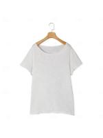 Camiseta fina de verano para hombre 2025, camisa de fondo con cuello redondo de talla europea suelta de color sólido - details 2