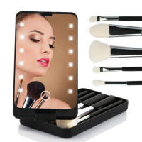 Espejo de maquillaje Caja de almacenamiento Espejo de maquillaje compacto plegable - details 0