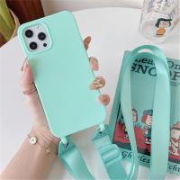 Funda de silicona mate con cordón y correa para collar cruzado para iPhone 16 15 14 Pro Max 11 12 13 XR X XS 6 7 8 Plus SE cubierta a prueba de golpes - details 9