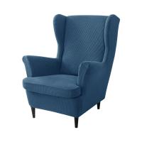 Cubierta de Silla de Ala Inclinada Elástica Vellón Polar Rey Cubierta de Sofá con Almohada - details 19