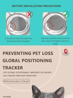 Rastreador GPS antipérdida de larga duración para mascotas, localizador inteligente compatible con Bluetooth, Collar para perros o gatos, seguimiento en tiempo Real - details 8