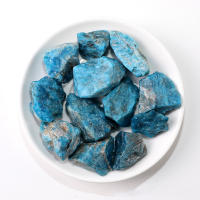 Natural Blue Apatite Crystals Rough Stones Meditation Spiritual Decorative Stones for Wire Wrapping Reiki Yoga - details 5