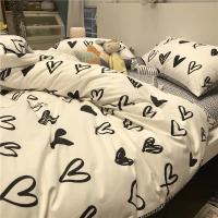 Juego de Ropa de Cama con Sábana y Funda de Edredón de Lino para 2 Personas Tamaño King 220x240 Euro Ideal para Colchón y Extensión de Cama - details 1