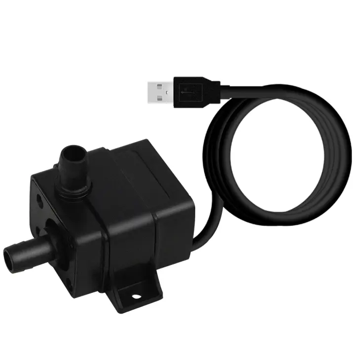 Mini bomba de agua sumergible para acuario, dispositivo silencioso de elevación máxima de 120CM, USB IPX8, 5V CC, 120L/H - 1