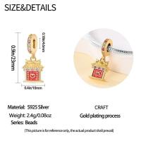 Abalorios de Danza de León y Gato de Sello de Plata Esterlina S925 100% Auténticos para Pulsera DIY de 3mm Joyería de Moda para Mujeres Regalo con Piedra de Zirconia - details 26