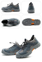 Zapatos de seguridad ANTIPERFORACIONES para hombre, botas transpirables de verano, zapatillas de trabajo antideslizantes con punta de acero - details 14