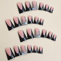 Decoración de uñas artificiales de resina reutilizable con diseño de pato francés y diamantes de imitación para manicura de mujeres y hombres - details 5