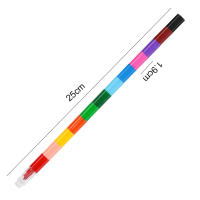 Bloques de Crayones de 12 Colores Diferentes,Lápices de Cera, adecuados Para Niños, Premios de Papelería, 12/6 Piezas - details 4