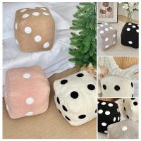 Almohada de dados, almohada de felpa de dados de simulación, cojín de felpa de cubo cúbico, cojín de apoyo para respaldo de sofá, almohada de decoración para coche y oficina - details 7