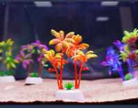 Simulado pequeño árbol de coco tanque de peces conjunto de acuario plantas acuáticas decorativo paisajismo adorno pequeño péndulo conjunto cocotero - details 0