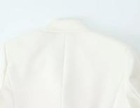 TRAFZA-Blazer de tendencia para mujer, traje recortado de curva elegante con bolsillos en el pecho, para ir a la Oficina, novedad - details 9