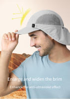 Gorra de Protección Solar Unisex AONIJIE E4610 con Cubierta de Cuello Desmontable Ideal para Pesca y Senderismo al Aire Libre - details 5