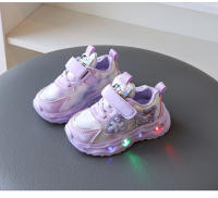 Zapatos de niñas primavera y otoño nuevas luces zapatos deportivos de 1-3 años de edad 2 zapatos de bebé zapatos de viaje de cuero transpirable suela suave - details 9