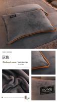 Funda de Almohada de Franela Suave de Color Sólido Tamaño 48*74cm Cómoda para Adultos - details 7
