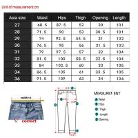 Jeans de Denim de Moda para Hombres Pantalones Elásticos Rectos y Adelgazados Estilo Coreano Casual - details 0