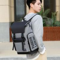 Mochila Simple con letras para hombre, bolso escolar multifuncional de gran capacidad para estudiantes, bolso de hombro, bolso para ordenador portátil, mochila de lona para viaje - details 10
