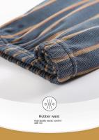 100% algodón para hombre, pantalones largos de manga larga para otoño e invierno, sección delgada de pijamas de mediana edad, ropa de dormir, traje para el hogar, ropa de descanso - details 9