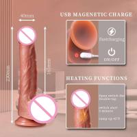Consolador realista vibrador aplicación Control remoto inalámbrico calentado retráctil grande femenino masajeador vaginal juguetes sexuales para mujeres - details 5