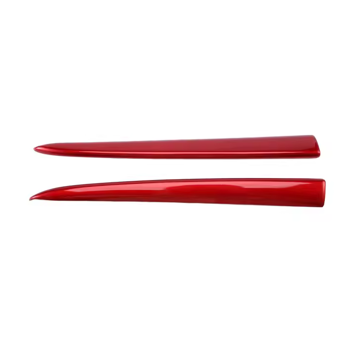 Moldura embellecedora de cubierta de parrilla delantera de coche para Mazda 2 Demio 2015-2017 DJ DL Mazda2 Hatchback Sedan Styling rojo - 1