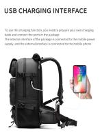 Mochila de Viaje Impermeable 17 Pulgadas para Laptop de Negocios con Bolsa para Zapatos Separable - details 14