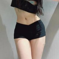 Pantalones cortos deportivos ultracortos, Shorts de Ballet negros, ajustados, de cintura baja, sencillos, informales, para Fitness, para correr, accesorios deportivos - details 7