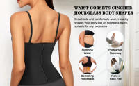 Fajas Colombians Latex Waist Trainer Cincher Long Torso Body Shapewear Women Slimming Belly Sheath Girdles Shaper 9 Steel Bones - details 5