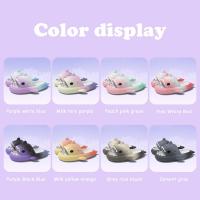 Zapatillas de sandía para hombre y mujer, chanclas planas informales con dibujos animados de tiburón Eva, Chanclas de playa, novedad de verano - details 42
