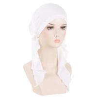 Nuevo sombrero preatado brillante para mujer, Hijab musulmán, turbante, pañuelo para la cabeza de cola larga, gorros, gorro para quimio para la caída del cabello, pañuelos para envolver la cabeza - details 0