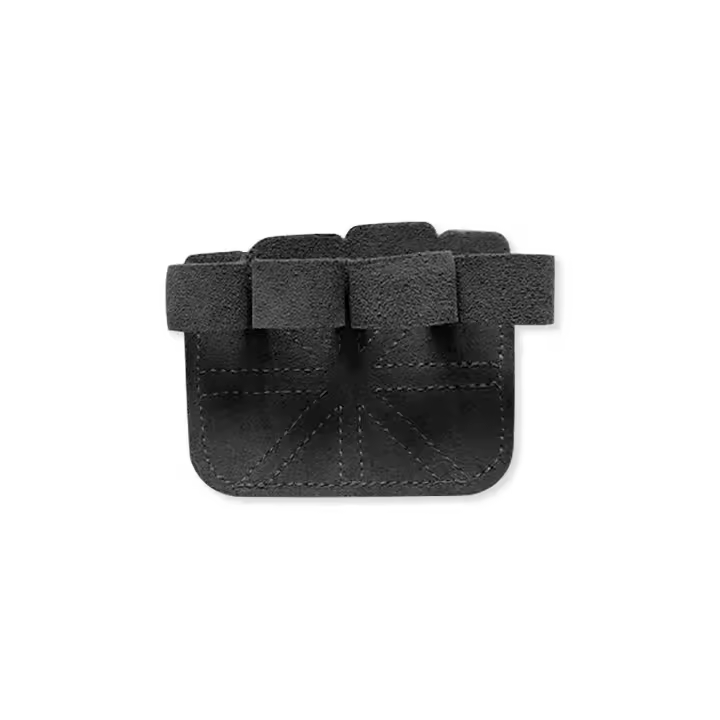 Empuñaduras de mano de cuero de vaca para entrenamiento físico, guante de gimnasio, almohadilla de Palma, accesorios deportivos, guantes de levantamiento de pesas, 1 piezas/1 par - 1