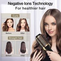 Cepillo secador de pelo cepillo secador de pelo en uno, secador de pelo 4 en 1 y voluminizador estilizador con cepillo de aire caliente antifrizz de iones negativos, alisador de pelo cepillo rizador herramienta profesional para el cabello - details 0