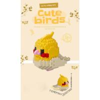 Bloques de construcción de microtaladro para niños, juguete creativo de dibujos animados de pájaro, loro, Gorrión, de partículas pequeñas, para montar, 250 piezas - details 4