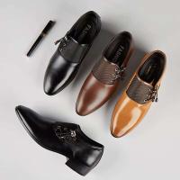 Zapatos Sapatos Para Hombres Nuevos Productos De Negocios Zapatos De Vestir De Cuero Negro Para Hombres Estilo Italiano - details 8