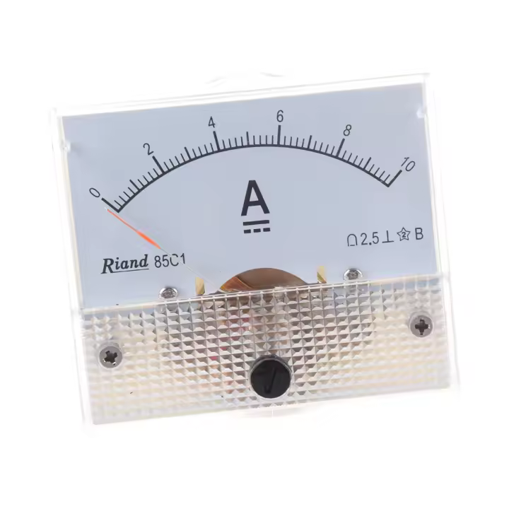 Medidor de amperímetro de panel analógico rectangular 85C1 DC 0-10A - 1