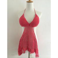 Traje de Baño de Punto Hecho a Mano para Mujeres Sexy Escote en V Moda Casual de Verano al Aire Libre en la Playa - details 4