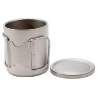 Taza de té y café cubiertas con agua de titanio de doble pared para exteriores, villa para acampar al aire libre - details 21