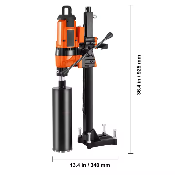 SucceBuy Máquina perforadora de núcleo, diámetro de perforación, húmedo/seco, sin sello de agua, para hormigón, ladrillo, mármol - 1