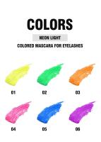 HANDAIYAN Rímel de color UV glow rímel 4D de 6 colores, duradero, antiaplicación, rímel abundante y encantador, ideal para escenarios - details 3