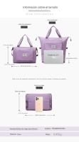Bolsa De Viaje Plegable negra, Bolsa De Deporte Seca Y Húmeda, Bolsa De Viaje De Fin De Semana - details 2