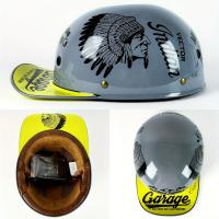 Casco De Moto Retro para hombre, gorra De béisbol De media cara, con personalidad, certificación DOT - details 4