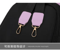 Mochila antirrobo negra para mujer, morral sencillo a la moda, informal, pequeña, impermeable, para viaje - details 27