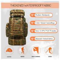Gran Capacidad Impermeable Camuflaje Montañismo Bolsa de Ocio Táctica Mochila Deportes al Aire Libre Senderismo - details 0