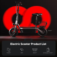 iScooter F2 Patinete Eléctrico Plegable para Adultos con Asiento 30KM/H 500W Tablas de Skate - details 10