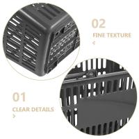 Cesta de plástico, asa portátil con capacidad de 80kg, condimento de cocina plegable, organizador de baño, carrito de compras - details 0