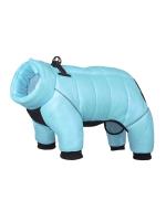 Chaqueta de plumón para perro, ropa impermeable para perros pequeños, mono con cuello incorporado, abrigo reflectante para mascotas, Bulldog Francés, Invierno - details 31