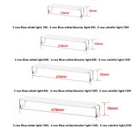 Práctica luz Extensible para acuario, resistente al agua, súper delgada, enchufe europeo, soporte de luz LED de ahorro de energía, tanque de césped - details 0