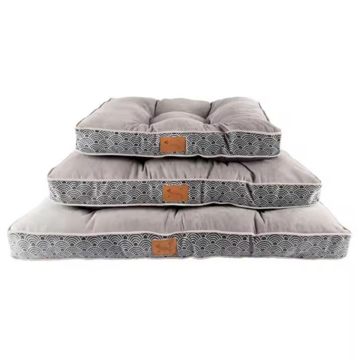 colchoneta acolchada para mascotas, cama ortopédica grande para perros y gatos, colchón estilo cojín súper cómodo con relleno de fibra hueca, diseño elegante, disponible en 3 medidas - 1