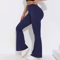 Pantalones acampanados con cintura en V, leggings de yoga de secado rápido de cintura alta, pantalones deportivos de pierna ancha para Fiess - details 41