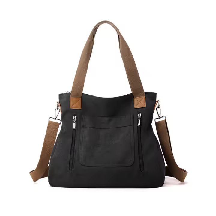 Bolso de Lona a la Moda para Mujer BINGMEI Versión Coreana de Bolso de Mano Gran Capacidad - 1