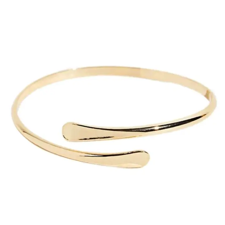 Brazalete Hip-pop para niñas y mujeres, brazalete Retro ajustable Punk, joyería - 1